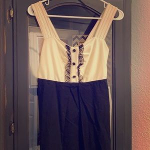 Black and white tuxedo dress. worn 1x